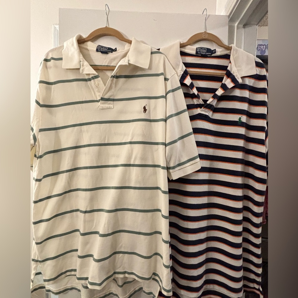 Big & Tall polo ralph Lauren short sleeve polos lot of 2 size XLT